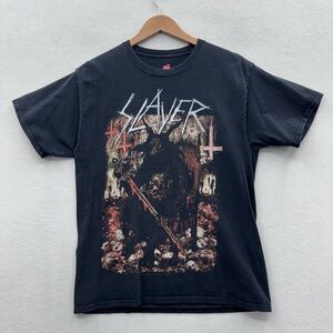Slayer Men’s Medium T-Shirt Black Concert Tour Metal Skulls Music